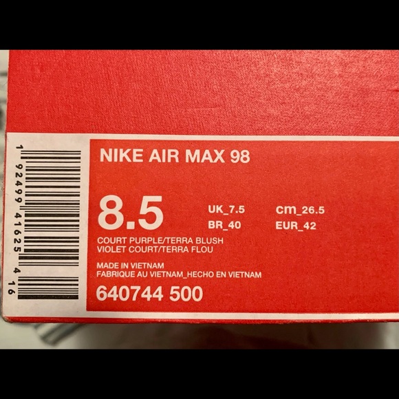 Nike Air Max 98 Charlotte Hornets - Picture 4 of 4